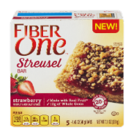 Fiber One Strawberry Streusel Bars Perspective: Main