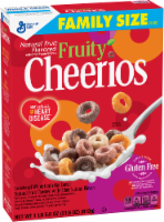 General Mills Gluten Free Fruity Cheerios Cereal Family Size Perspective: Main