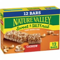 Nature Valley Whole Grain - Cashew Sweet and Salty Nut Chewy Granola Bars Lunch Box Snacks