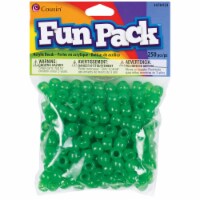 Fun Pack Acrylic Pony Beads 250/Pkg-Green