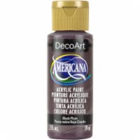 Americana Acrylic Paint 2oz-Black Plum - Opaque