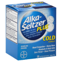 Alka-Seltzer Plus Cold Formula Sparkling Original Effervescent Tablets Perspective: Main