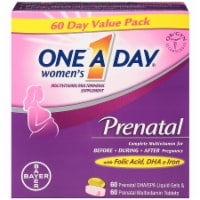 One A Day Women's Prenatal Multivitamin / Multimineral with Folic Acid DHA & Iron Supplement Perspective: Main
