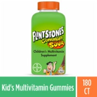 Flintstones Sour Gummies Kids Vitamins with Vitamins A B6 B12 C D & more