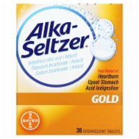 AlkaSeltzer Gold Antacid Effervescent Tablets, 36 Ct
