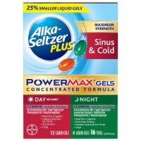 Alka-Seltzer Plus Day/Night Sinus Congestion & Pain Maximum Strength PowerMax Liquid Gels