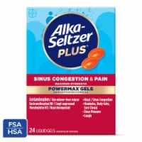 Alka-Seltzer Plus® Sinus Congestion & Pain Maximum Strength PowerMax® Liquid Gels Perspective: Main