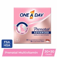 One A Day® Women’s Prenatal Advanced Multivitamin with Choline Softgels & Tablets