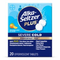 Alka-Seltzer Plus® Orange Zest Severe Cold Medicine PowerFast Fizz™ Effervescent Tablets