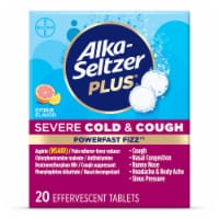 Alka-Seltzer Plus® Citrus Severe Cold & Cough Medicine PowerFast Fizz™ Effervescent Tablets