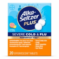 Alka-Seltzer Plus® Citrus Severe Cold & Flu PowerFast Fizz™ Effervescent Tablets
