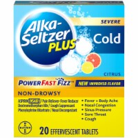 Alka-Seltzer Plus® Severe Non-Drowsy Cold Medicine PowerFast Fizz™ Citrus Effervescent Tablets