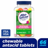 Alka-Seltzer® Extra Strength Heartburn Relief Chews® Assorted Fruit Chewable Antacid Tablets Perspective: Main