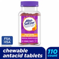 Alka-Seltzer® Heartburn+Gas ReliefChews® Tropical Fruit Chewable Antacid Tablets Perspective: Main
