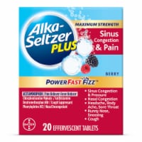 Alka-Seltzer Plus® Berry Maximum Strength Sinus Congestion & Pain Tablets