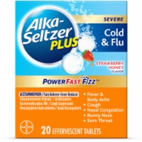 Alka-Seltzer Plus® Strawberry Honey Cold and Flu Medicine