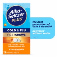 Alka-Seltzer Plus® Cold & Flu Orange Flavor Fizzy Chews Perspective: Main