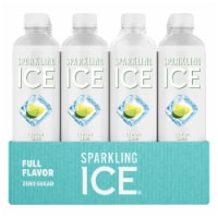 Sparkling Ice® Lemon Lime Flavored Sparkling Bottled Water Perspective: Main