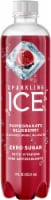 Sparkling Ice® Pomegranate Blueberry Flavored Sparkling Bottled Water Perspective: Main