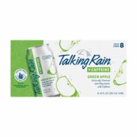 Talking Rain +Caffeine Green Apple Naturally Flavored Sparkling Water Perspective: Main