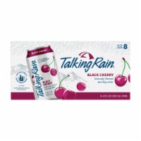 Talking Rain Black Cherry Naturally Flavored Sparkling Water Perspective: Main