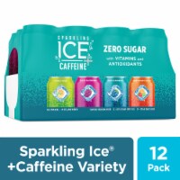 Sparkling Ice® Caffeinated Variety Pack Flavored Sparkling Water Cans Perspective: Main