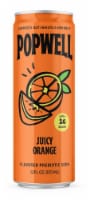 Popwell Juicy Orange Prebiotic Soda Can Perspective: Main