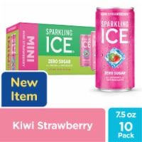 Sparkling Ice® Zero Sugar Kiwi Strawberry Sparkling Water Mini Cans Perspective: Main