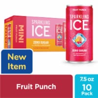 Sparkling Ice® Zero Sugar Fruit Punch Sparkling Water Mini Cans Perspective: Main