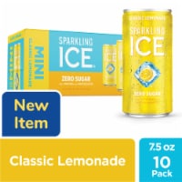 Sparkling Ice® Zero Sugar Classic Lemonade Sparkling Water Mini Cans Perspective: Main
