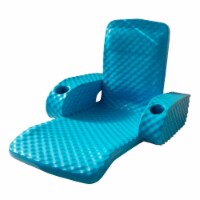 TRC Recreation Folding Baja II Lounge Portable Swimming Pool Float Tropical Teal