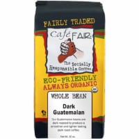 Cafe Fair® Dark Guatemalan Dark Roast Organic Whole Bean Coffee Perspective: front