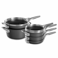 Calphalon Premier Space Saving 8 Piece Nonstick MineralShield Pot and Pans Set
