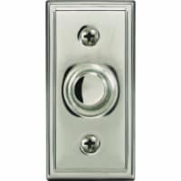 Heath Zenith Wired Nickel LED Lighted Doorbell Push-Button SL-708-00