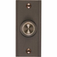 Heath Zenith Wired Oil Rubbed Bronze Metal Body LED Lighted Doorbell Push-Button