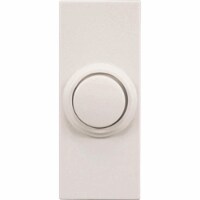 Heath Zenith Wireless White Doorbell Push-Button SL-7393-03