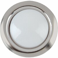 Heath Zenith Wired Silver Round LED Lighted Doorbell Push-Button SL-704-00