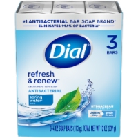 Dial® Spring Water Antibacterial Deodorant Soap Bars