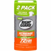 Right Guard Xtreme Defense Fresh Blast Antiperspirant Deodorant Stick Twin Pack