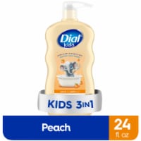 Dial® Kids 3-in-1 Peach Scent Shampoo Body Wash Bubble Bath Perspective: Main