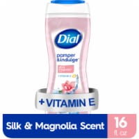 Dial® Pamper & Indulge™ Body Wash Silk & Magnolia Scent Dermatologist Tested Cleansing Perspective: Main