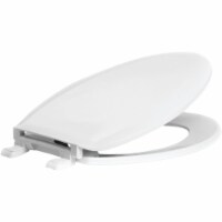 Centoco Elongated Closed Front White Plastic Standard Toilet Seat HP1600-001