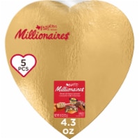 PANGBURN'S OF TEXAS Milk Chocolate Millionaires Valentine's Day Heart Candy Gift Box Perspective: Main