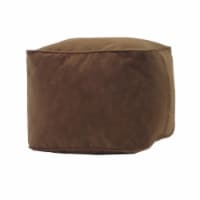 Gold Medal 1BF11058102 Micro-Fiber Suede Bean Bag Ottoman, Cocoa - Small