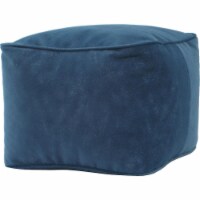 Gold Medal 1BF11858124 Micro-Fiber Suede Bean Bag Ottoman, Navy Blue - Medium