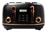 Haden Heritage 4-Slice Toaster - Black/Copper Perspective: Main