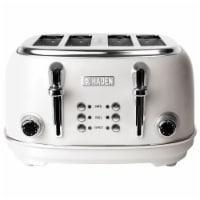 Haden Heritage 4-Slice Wide Slot Toaster - Ivory White