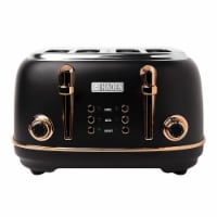 Haden Heritage Stainless Steel Toaster with Tray - Black/Copper