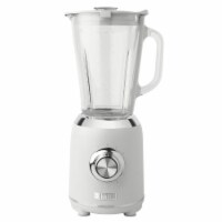 Haden Heritage 5-Speed Retro Blender with Glass Jar - Ivory White
