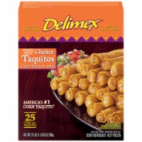 Delimex White Meat Chicken Taquitos Frozen Appetizers 25 Count Perspective: Main